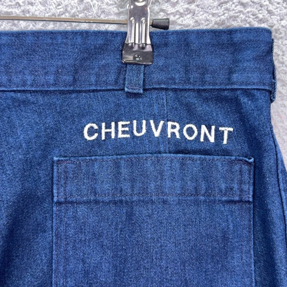 VTG Seafarer Jeans Mens 32x31 Blue Utility Trousers Denim Bell Bottom Pants
